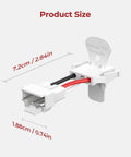 Quick Connect Smoke Alarm Adapter Plug For Hardwired Systems GA6217F size dimensions shown with measurements