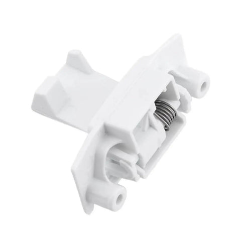 Lid Lock Strike Replacement Part For Washer Cover Switch, No Brainer Snap In Install, Keeps The Lid Locked During Wash, Fits Most Top Load And Front Load Washers, Durable Household Appliance Accessory, white plastic spring latch