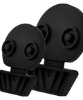 Universal Silicone EV Charging Port Covers Two Pair in black, flexible silicone for secure fit and dust protection.