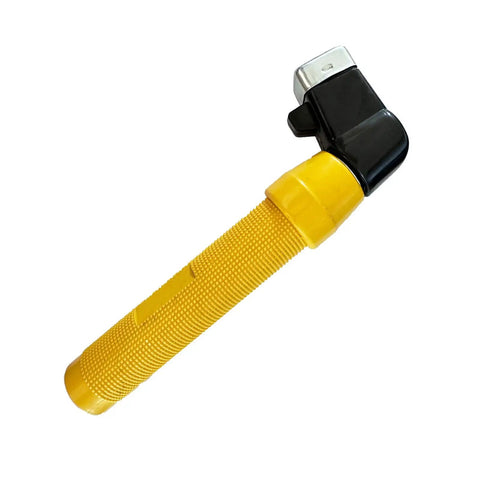 Heavy Duty 400A Welding Electrode Holder With Sturdy Clamp Jaw Plier For Stick Welding Machines, yellow ergonomic grip design.