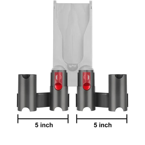 Two Pack Docking Station Wall Mount Storage Brackets For V7 Through V15 Outsize Cordless Stick Vacuums with measurements