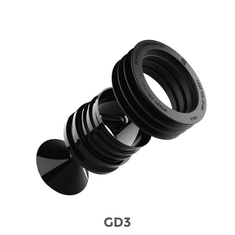 Waterless Trap Seal For 3 Inch Drain Pipes, Plug And Play Installation For 68 To 80 Mm Diameter, black silicone design.