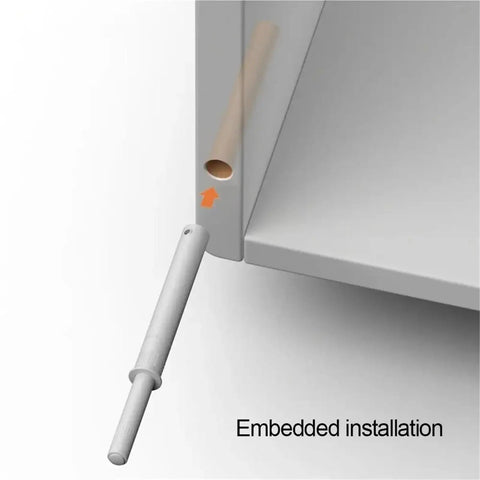 Two Pack Magnetic Cabinet Latches For Cupboard Drawers Invisible Quiet Closer with embedded installation view