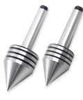 Beefy MT1 Live Bearing Tailstock For Metal And Wood Lathes, Heavy Duty, Smooth Ball Bearing Run, 60 Degree Centers, 1MT Morse Taper