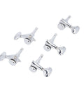 Savage Locking Guitar Tuners 6 Pack With Precision 1:21 Gear Ratio Smoother Intonation And Sealed Lubrication, chrome alloy steel