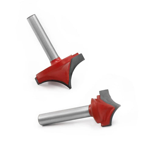 Heavy Duty Router Bit With 6mm Shank For Smooth Round Edge Cutting And Profiling Woodworking Milling Cutter Tool, carbon steel, 22mm diameter