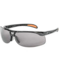 Crazy Light Safety Glasses With Floating Lens Metallic Black Frame And Gray Lens Uvextreme Anti Fog Coating Custom Fit
