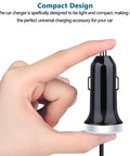 Hella Fast USB C Car Charger For Samsung Galaxy S Series Models And Newer A Lineup Devices Features Dead Serious Charging Speeds For Zero Sweat Commutes held in hand demonstrating compact design.