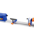 Badass Benchtop Wood Lathe Featuring A Solid 600 Watt Motor For Effortless Spinning And Flawless Detail Work Made For Weekend Tinkerers And Pro Level Woodcrafting Pros, showing compact design and components.