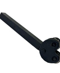 Diamond Pattern Knurling Tool With Pivot Head, 1/2 Inch Square Shank For Lathe, Durable Tool Steel, Grippy Knurl Finish, side view
