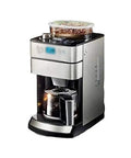 Fully Automatic Coffee Machine With Built In Grinder Anti Drip Design One Button Operation Adjustable Grind Size 1.5L Water Tank 1000W Power Metal Finish Home Use