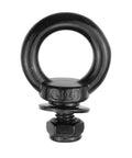 Heavy Duty M8 Stainless Steel Lifting Eye Bolts Set with Lock Nuts, Lock Washers and Flat Washers, 304 Grade, Black Finish