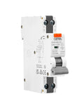 Heavy Duty 25 Amp Rcbo Circuit Breaker With No Hassle Leakage Protection and Slick Overcurrent Guard for Home Wiring Setups side view