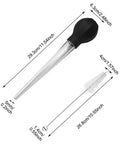 Game-Changing Silicone Turkey Baster With Cleaning Brush, 11.5 Inch syringe tool with dimensions