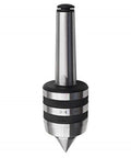 MT3 60 Degree Live Center for CNC Lathes and Manual Lathes, 0.0003 Inch Concentricity, Steel Construction, Front View