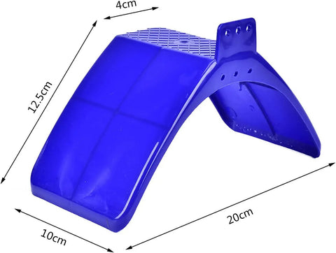 40 Pack Pigeon Stands Blue Plastic Rest Racks For Birds Durable Perches 20 By 10 By 12 Cm side view