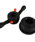 Wheel Balancer Repair Kit With Cone Set For Tire Machine Cups And Quick Release Hub Wing Nut Tools Durable Plastic Construction For Long Lasting Performance Easy Balancing And Quick Tire Changes Thread Pitch Compatible black cone and hub adapter