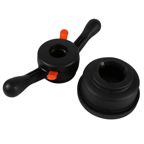 Wheel Balancer Repair Kit With Cone Set For Tire Machine Cups And Quick Release Hub Wing Nut Tools Durable Plastic Construction For Long Lasting Performance Easy Balancing And Quick Tire Changes Thread Pitch Compatible black cone and hub adapter