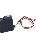 High Octane Digital RC Servo Motor With Heavy Duty Metal Gears And Kickass Precision Machined Design For Rock Solid Steering and snappy response in DIY RC car upgrades, black with wiring.
