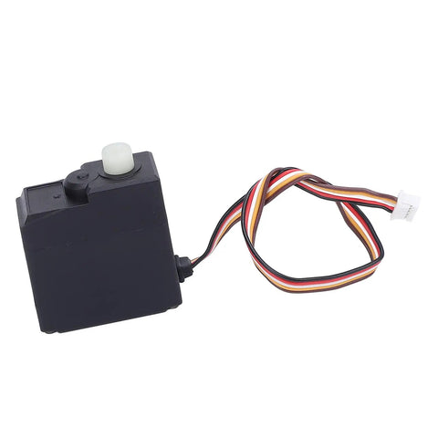 High Octane Digital RC Servo Motor With Heavy Duty Metal Gears And Kickass Precision Machined Design For Rock Solid Steering and snappy response in DIY RC car upgrades, black with wiring.