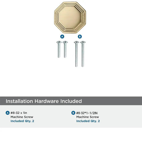 Pack Of 10 Champagne Bronze Cabinet Knobs One And A Quarter Inch Diameter Beefy Heavy Duty Solid Hardware with screws included