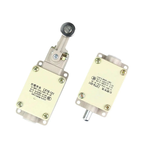 Beefy Workhorse Momentary Travel Limit Switch 1NO 1NC With Millimeter Precision Contacts, rugged beige housing shown front and side