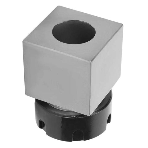 Premium Er-32 Square Collet Chuck Block Holder For Cnc Lathe With Dead Nuts Smooth Through Hole Design For Extended Turning Tasks And Battle Ready Hard Steel Build