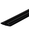 Top Shelf Black Polypropylene Panel Hinges 1/8 Inch Thick For Solid Cabinet Doors And Craft Lids Four Heavy Duty 36 Inch Strips shown in close-up view.