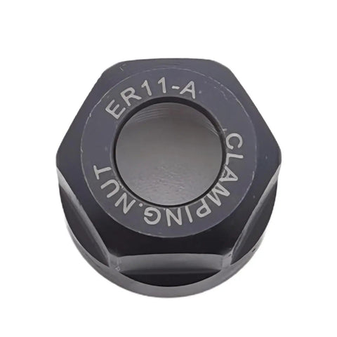 ER11 Collet Nut for CNC, High Precision 1/8" and 1/4" Collets, 65Mn Spring Steel, Clamping Nut, Front View