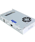 Beefy 400W 24V 16.6A Switching Power Supply For Stepper Motors And CNC Router Kits 115V And 230V dual input shown from above angle