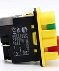 Industrial 120V 16A Four Pin Push Button Switch With Waterproof PVC Cover for saw, drill, grinder, cutting machine on off control