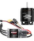 Beefed Up 80A Crawler ESC and 3542 Brushless Motor Kit for RC Crawlers showcasing motor and wiring details