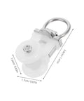 30 Pack Double Wheel Curtain Track Rollers With Rock Solid Alloy Plastic Pulleys for smooth glide and quick curtain upgrades.