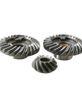 Heavy Duty Gear Kit For 4050 HP Outboards Works With N40A N50B Models Smooth Shifting Replacement Part Fits Marine Engines Easy Garage Install Strong Build. Three metal gears for marine outboard engine replacement.