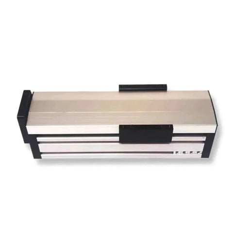Top Shelf Cnc Sliding Table With Fully Enclosed 70mm Ball Screw Guide And Heavy Duty Dust Shield, top view showing compact design.