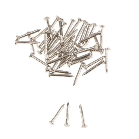 12 Pack Silver Butt Hinges For Cabinets And Drawers, Dollhouse Miniature Furniture, Jewelry Box Repair, 8mm DIY Model Hinges