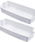 Two Pack Door Shelf Bin Replacement For Refrigerators Fits Frigidaire, Whirlpool, Kenmore, Amana, Roper, Estate Models shown