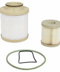 Ford 03-07 6.0L Power Stroke Diesel Oil and Fuel Filter FD-4616 Motorcraft Replacement kit with two filters and seal ring