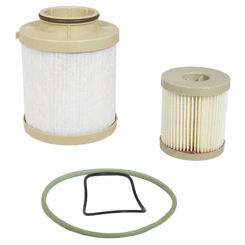 Ford 03-07 6.0L Power Stroke Diesel Oil and Fuel Filter FD-4616 Motorcraft Replacement kit with two filters and seal ring
