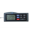 Slick Digital Surface Roughness Tester With Crisp Color Screen And Smart Backlight For Dead On Readings Anytime showing display and controls.