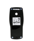 Back view of Multifunction Stud Finder Detects Live Wire And Pipes High Sensitivity Wall Scanner with battery compartment and label.