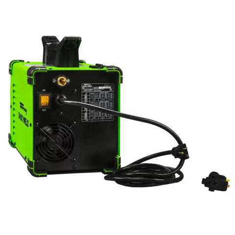 Rear view of Beast 3 In 1 Welder For MIG DC TIG And Stick Welding With Easy Start with power cord and control panel