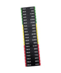 Gym Weight Stack Labels For Weight Identification On Fitness Equipment For Home Or Commercial Gyms, 10 To 200 Lb Decals, 7 Cm By 1.2 Cm, Easy Peel And Stick, Clear Organization For Workouts