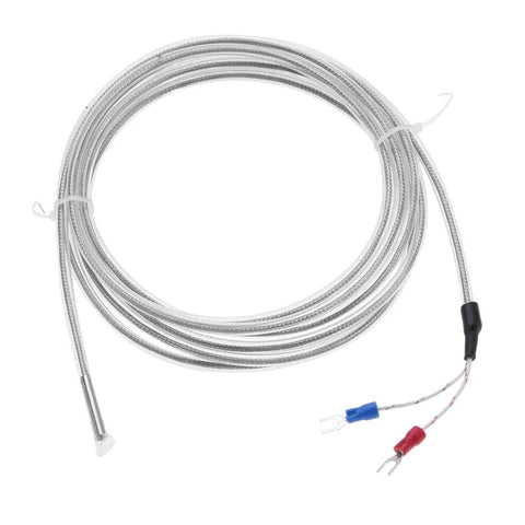 Type K Thermocouple Temperature Sensor Probe Two Wire With PTFE Cable Built For Industrial HVAC And Food Processing Lines