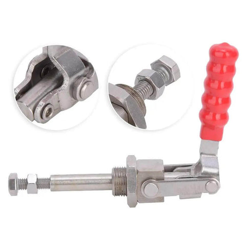 Heavy Duty Stainless Steel Toggle Clamp With Push Pull Handle That Delivers Killer 136 Kg Gripping Force And Super Smooth 180 Degree Rotation