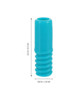 Heavy Duty 2 Pack Threaded Pole End Adapters For 19MM Metal Mop Rods Rock Solid Plastic Replacement Tips, sky blue adapter tip