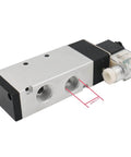 Internally Piloted 5 Way 2 Position Pneumatic Solenoid Valve 4V410-15 DC12V, PT one half inch ports, high flow air control