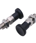 Spring Plunger Pin With Self Locking Quick Release For Machinery And Equipment, Rock Solid Indexing Dowel, Carbon Steel M12