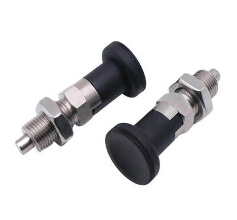 Spring Plunger Pin With Self Locking Quick Release For Machinery And Equipment, Rock Solid Indexing Dowel, Carbon Steel M12