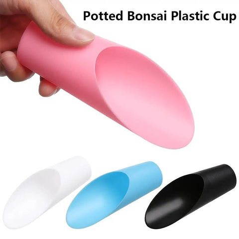 Go-To Reusable Plastic Garden Shovel Cup For Bonsai And Potted Plants 16x6 cm Cultivation Tool Spade Soil Scoop For Succulents And Fleshy Plants Handy Garden Care Essential For Plant Lovers, pink plastic cup